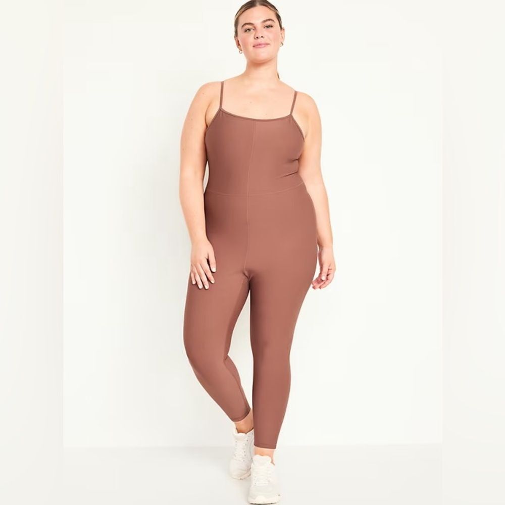 Old Navy PowerSoft 7/8 Cami Bodysuit Unitard  Jumpsuit One-Piece Size XL NWT